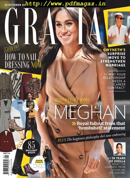 Grazia UK – 14 October 2019 Cover