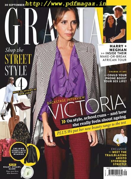 Grazia UK – 30 September 2019 Cover
