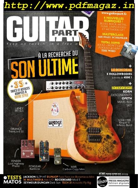 Guitar Part – novembre 2019 Cover