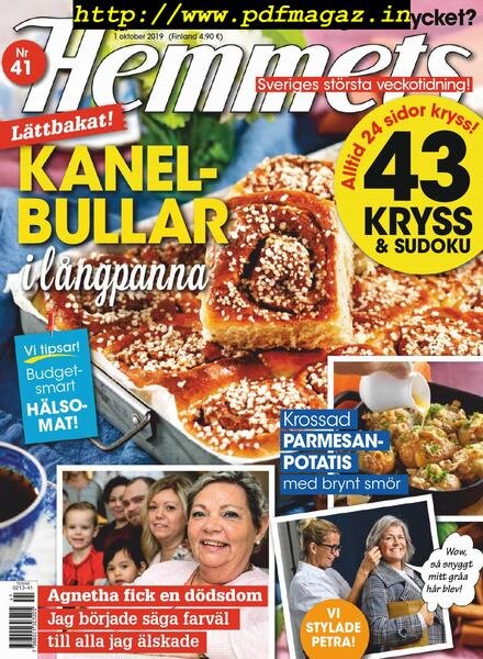 Hemmets Veckotidning – 01 oktober 2019 Cover