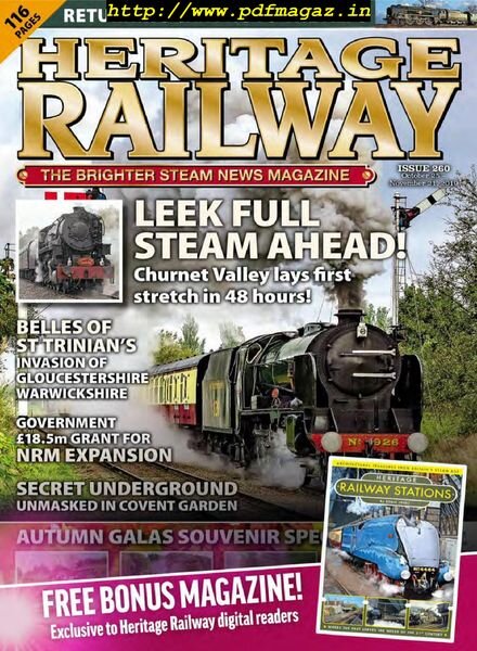 Heritage Railway – October 25, 2019 Cover