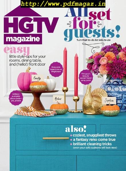HGTV Magazine – November 2019 Cover
