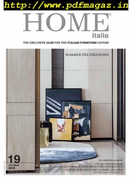 Home Italia – Luglio-Settembre 2019 Cover