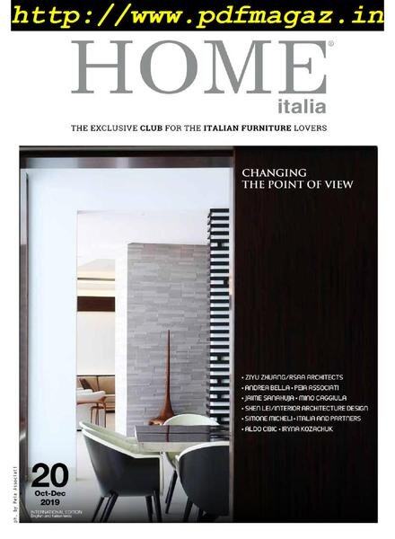 Home Italia – Ottobre-Dicembre 2019 Cover