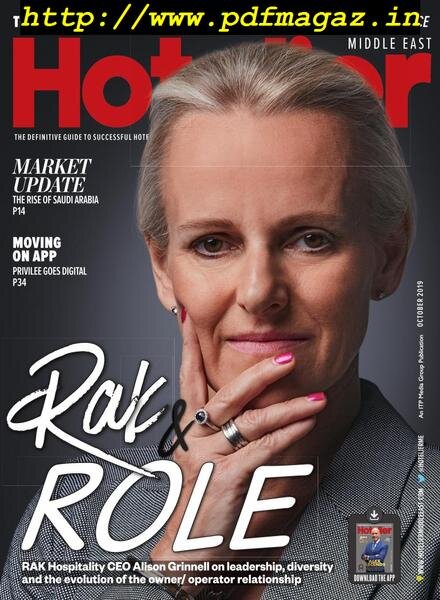 Hotelier Middle East – October 2019 Cover