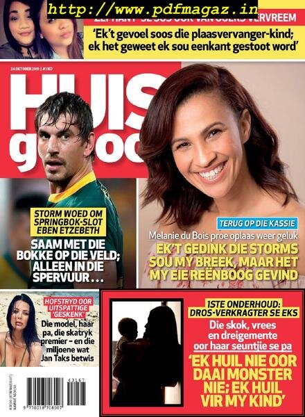Huisgenoot – 24 Oktober 2019 Cover