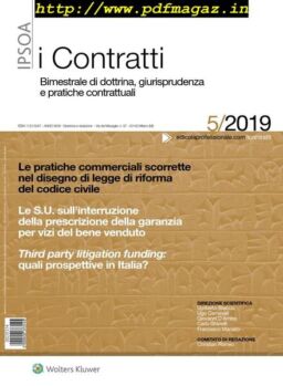 I Contratti – Settembre-Ottobre 2019