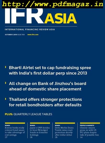 IFR Asia – October 05, 2019 Cover