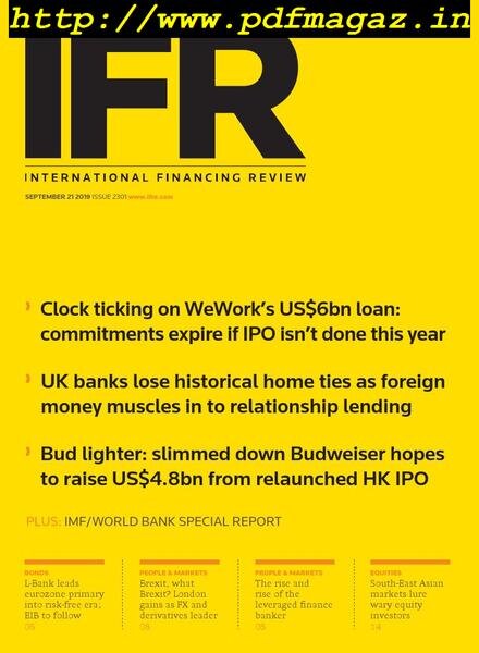 IFR Magazine – September 21, 2019 Cover