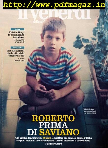 Il Venerdi di Repubblica – 20 Settembre 2019 Cover