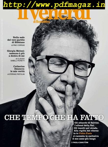Il Venerdi di Repubblica – 27 Settembre 2019 Cover