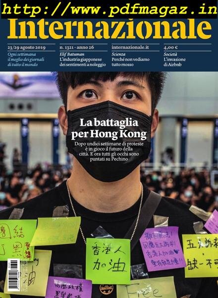 Internazionale – 23 Agosto 2019 Cover