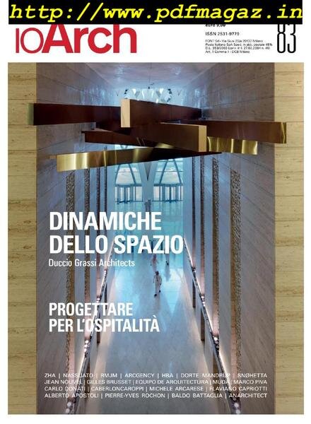 IoArch Magazine – Agosto-Settembre 2019 Cover