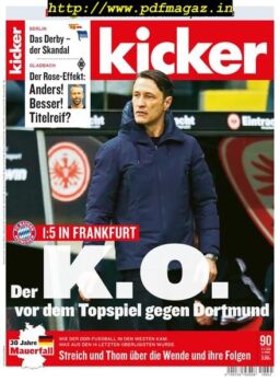 Kicker – 04 November 2019