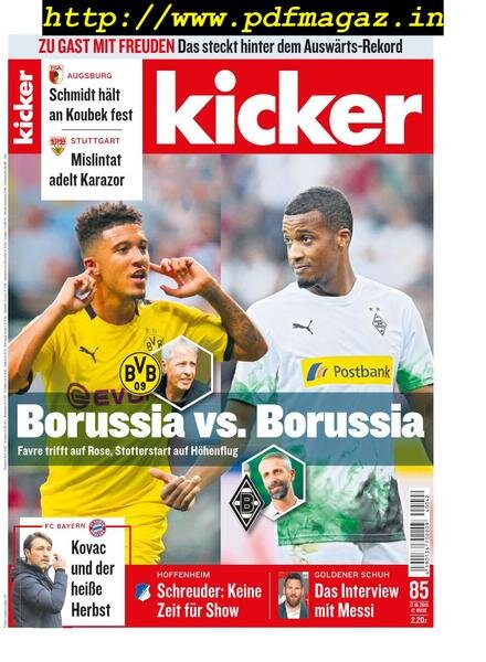 Kicker – 17 Oktober 2019 Cover