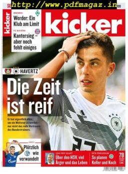 Kicker – 23 September 2019