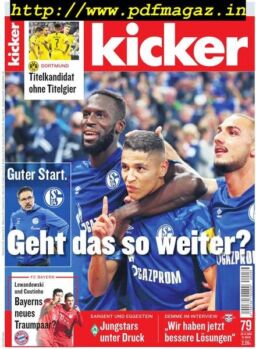 Kicker – 26 September 2019