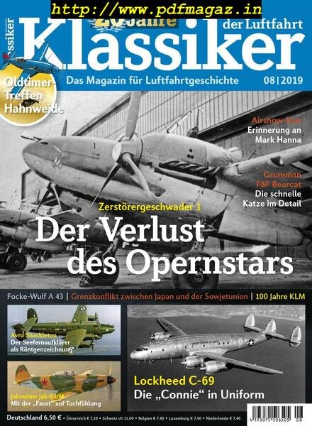 Klassiker der Luftfahrt – Nr.8, 2019 Cover