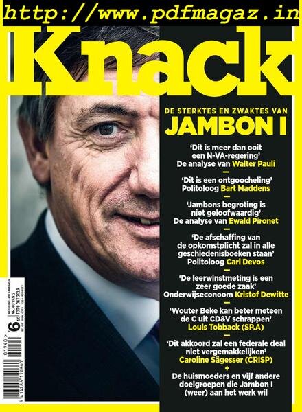 Knack Belgium – 2 Oktober 2019 Cover