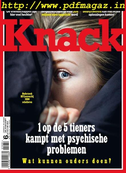 Knack Belgium – 25 September 2019 Cover