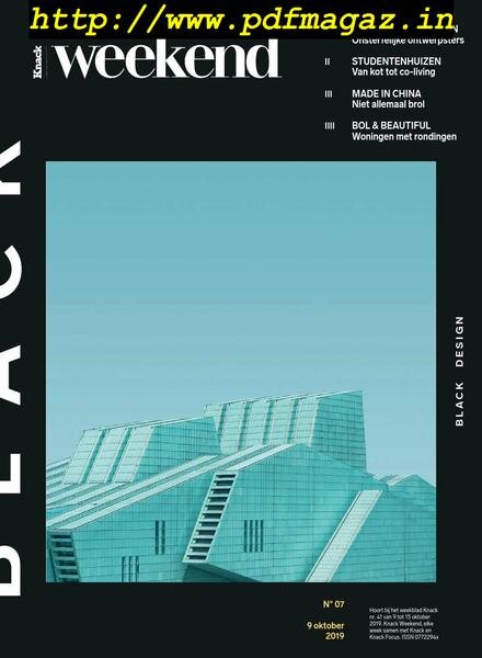Knack Weekend – 9 Oktober 2019 Cover