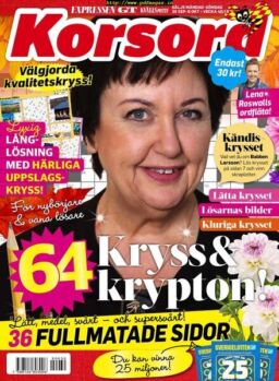 Korsord – 30 september 2019
