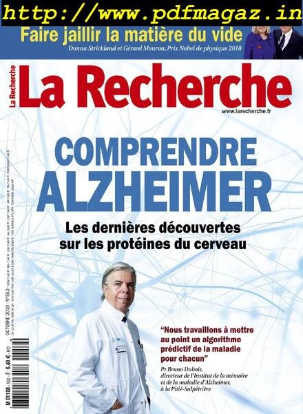La Recherche – Octobre 2019 Cover