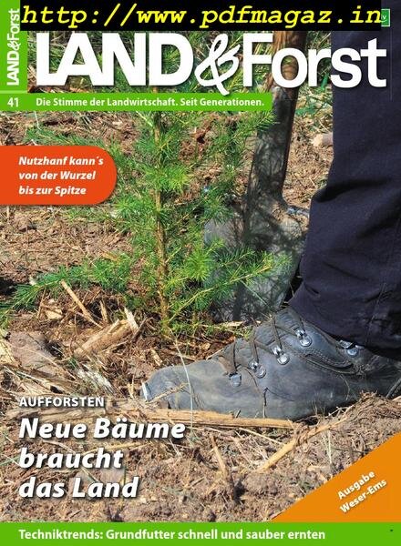 Land & Forst Weser Ems – 08 Oktober 2019 Cover