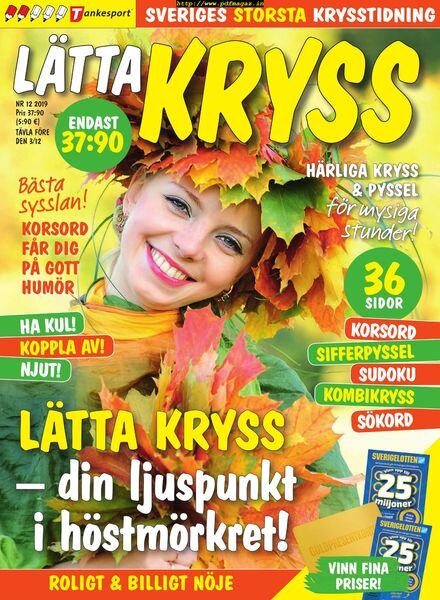 Latta kryss – 22 oktober 2019 Cover