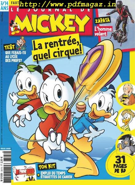 Le Journal de Mickey – 04 septembre 2019 Cover