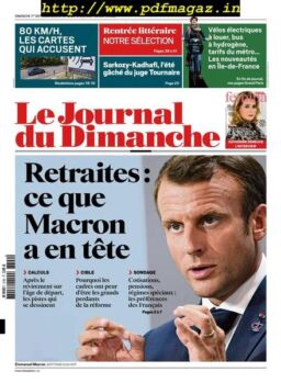 Le Journal du Dimanche – 01 septembre 2019