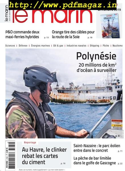 Le Marin – 26 septembre 2019 Cover