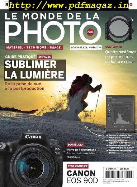 Le monde de la photo – novembre 2019 Cover