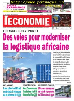 Le quotidien de l’economie magazine Afrique – 14 octobre 2019