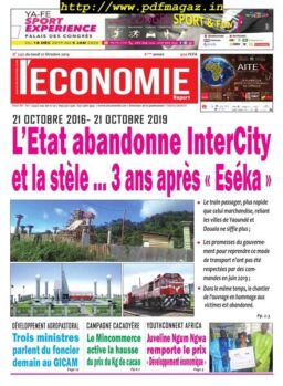 Le quotidien de l’economie magazine Afrique – 21 octobre 2019