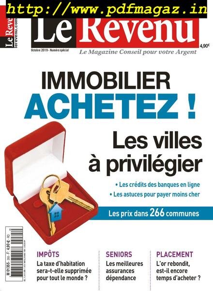 Le Revenu Placements – octobre 2019 Cover