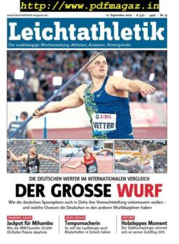 Leichtathletik – 11 September 2019