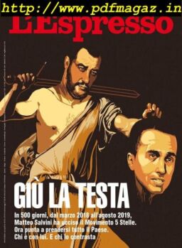 L’Espresso – 11 agosto 2019