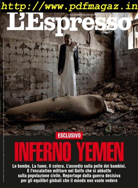L’Espresso – 22 settembre 2019 Cover