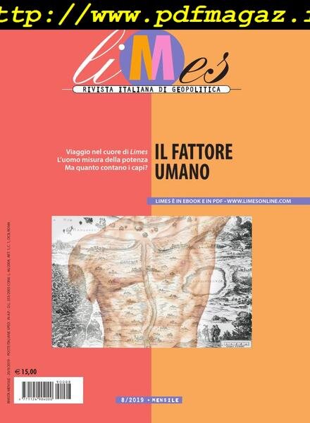 Limes – agosto 2019 Cover