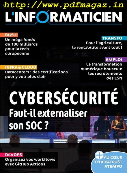 L’Informaticien – octobre 2019 Cover