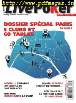 Live Poker – 01 octobre 2019