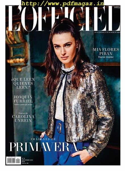 L’Officiel Argentina – septiembre 2019 Cover