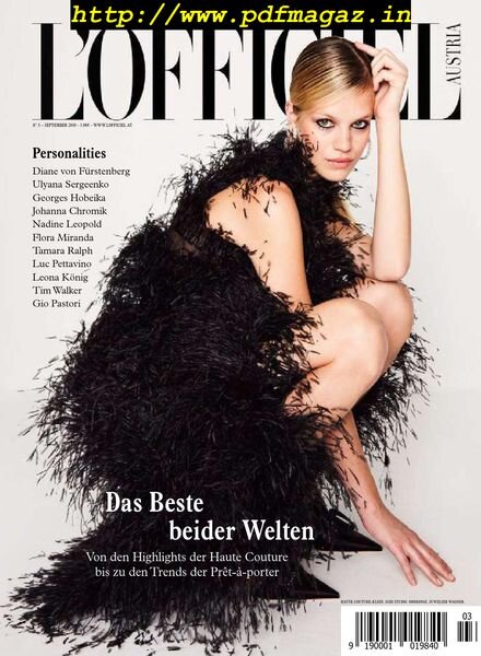 L’Officiel Austria – September 2019 Cover