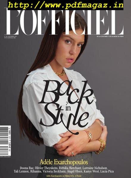 L’Officiel Paris – octobre 2019 Cover