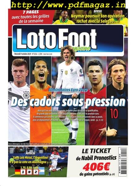 Loto Foot – 09 octobre 2019 Cover