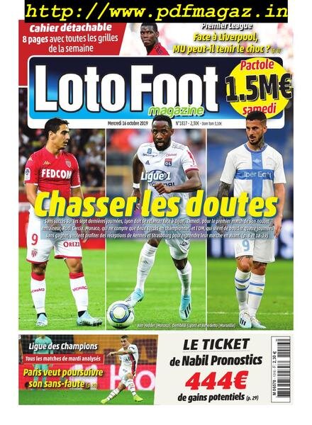 Loto Foot – 16 octobre 2019 Cover