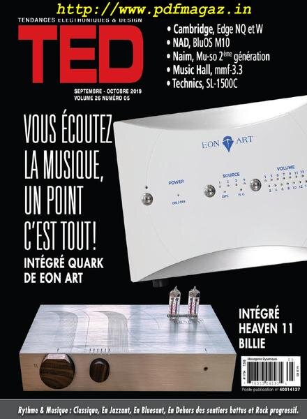 Magazine TED par QA&V – septembre 2019 Cover
