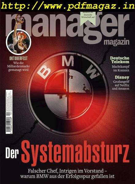 Manager Magazin – Oktober 2019 Cover