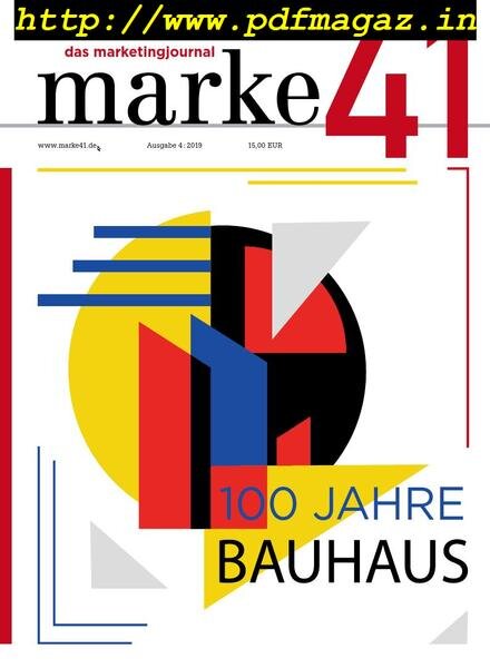 Marke – September 2019 Cover